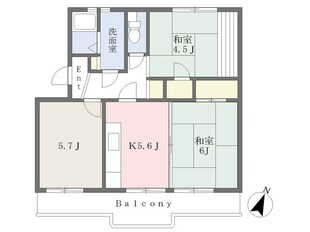 本多マンションの物件間取画像